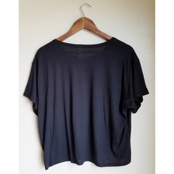 Bella Canvas Black Short Sleeve Crop Top Small - Picture 2 of 4
